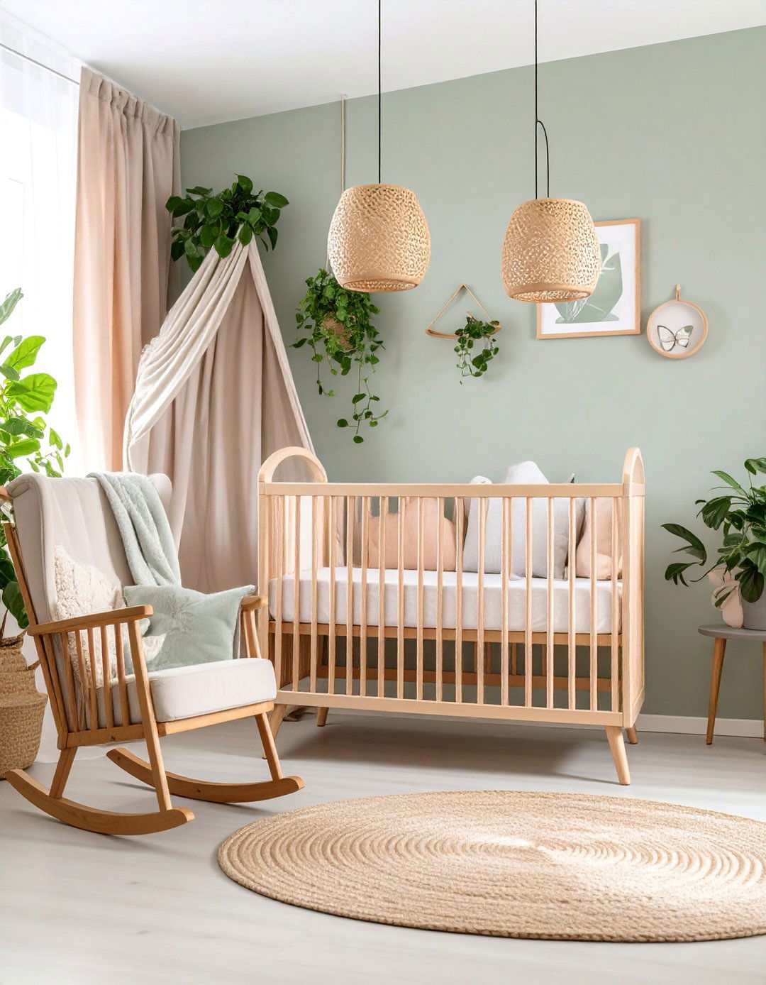 Scandinavian Nursery with Natural Materials - 25 Minimalist Interior Design Ideas