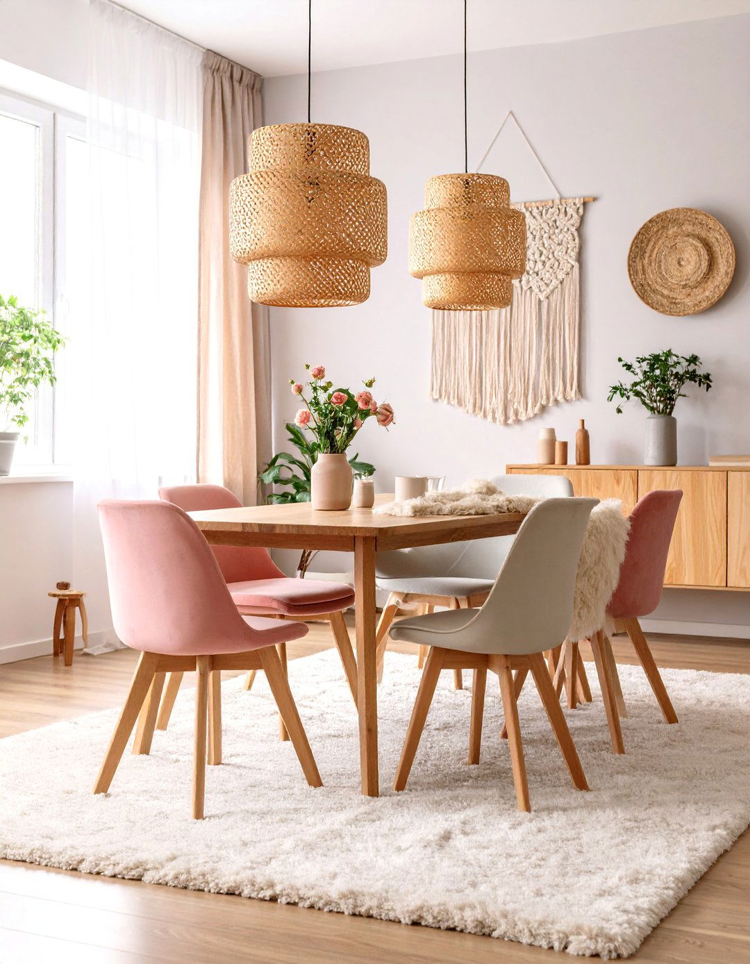 Scandinavian Parisian Fusion Dining Room - 25 Parisian Dining Room Ideas