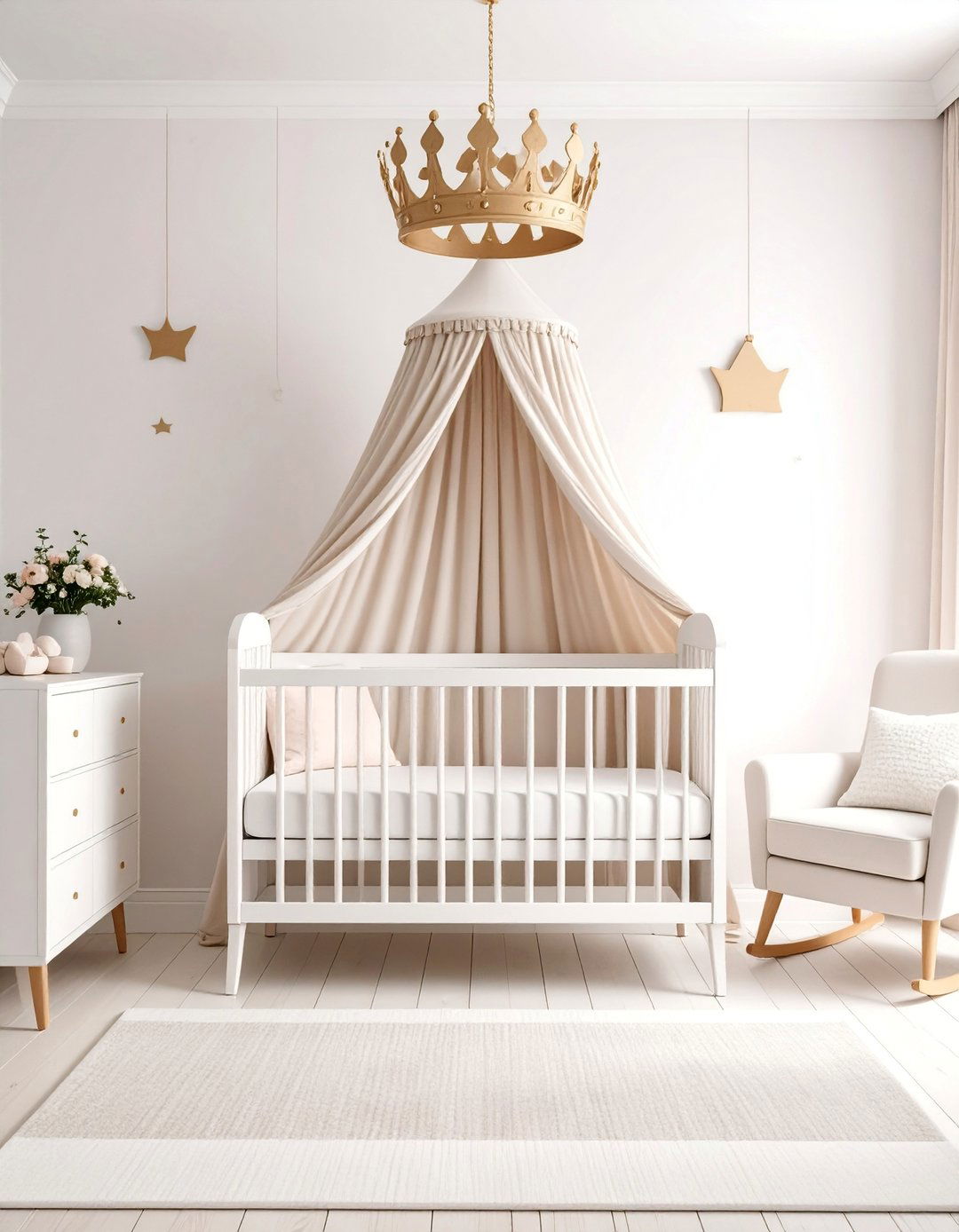 Scandinavian Princess Simplicity - 25 Princess Nursery Ideas