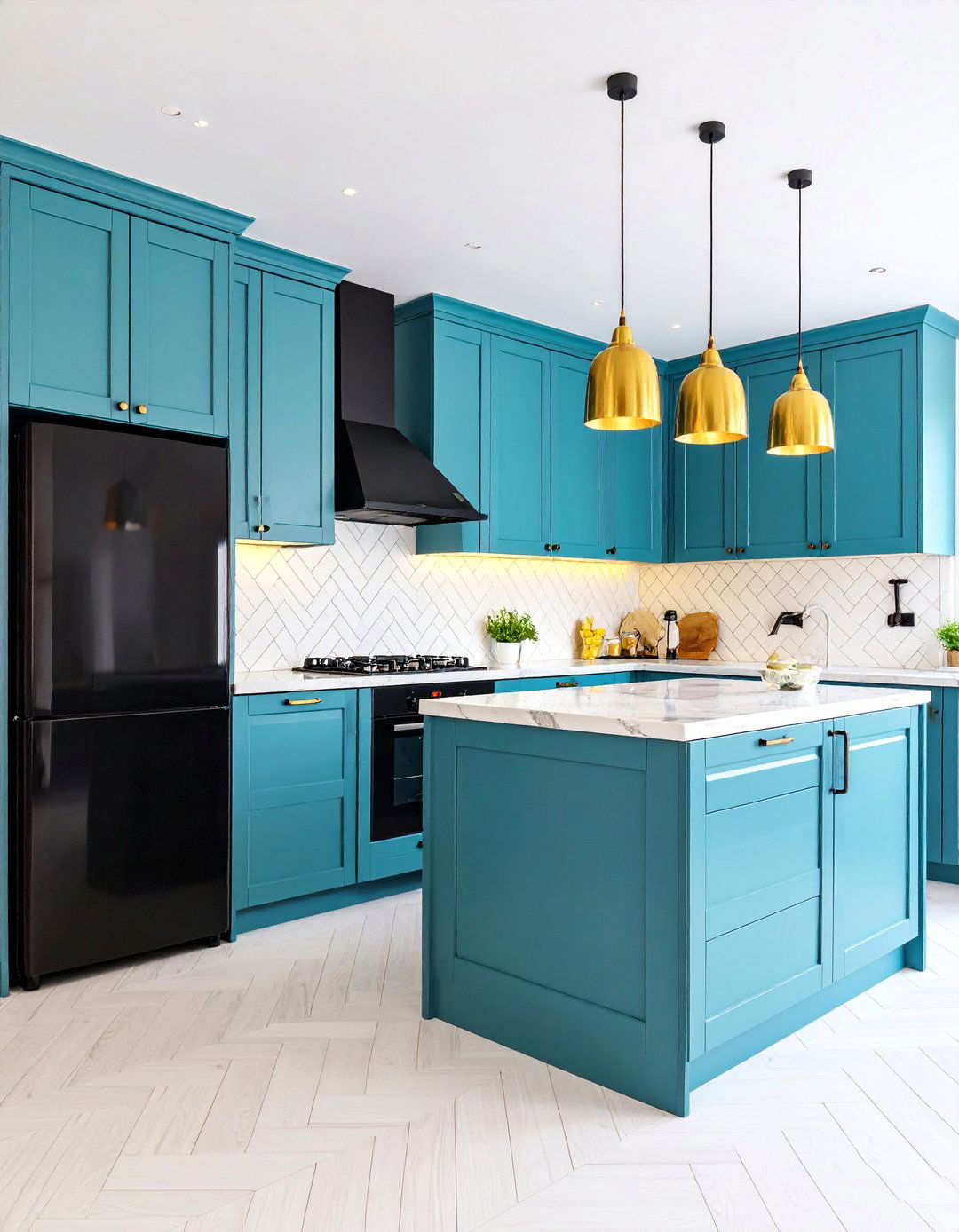 Scandinavian Simplicity with Light Wood and Black Accents - 25 Small Kitchen with Black Appliances Ideas