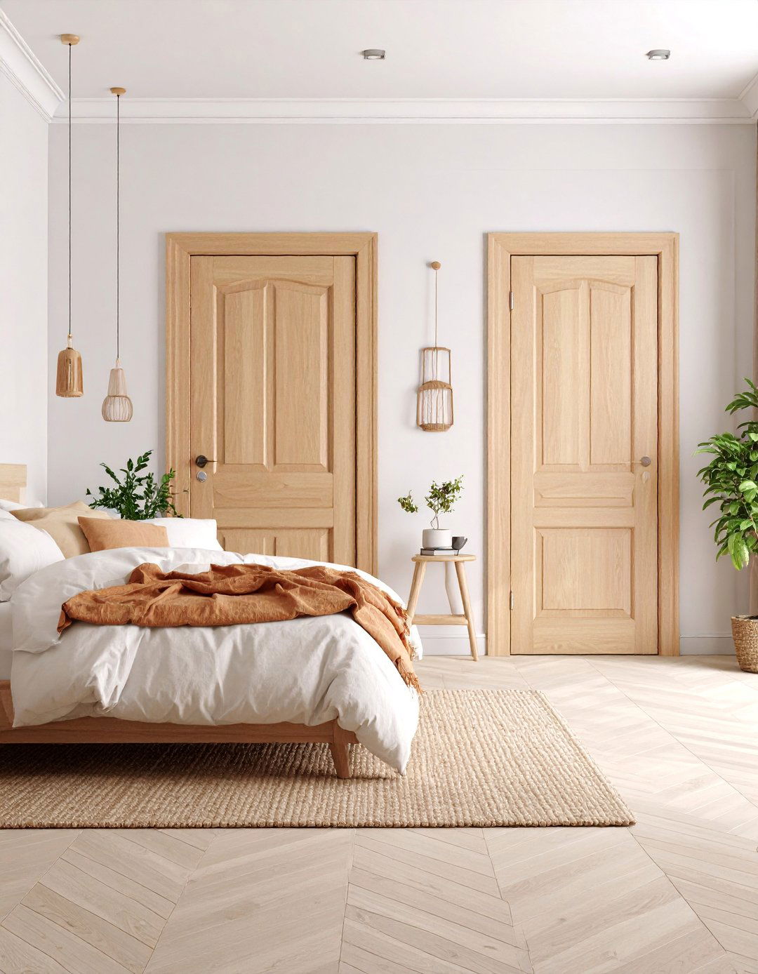Scandinavian Style Light Wood Doors - 25 closet door ideas