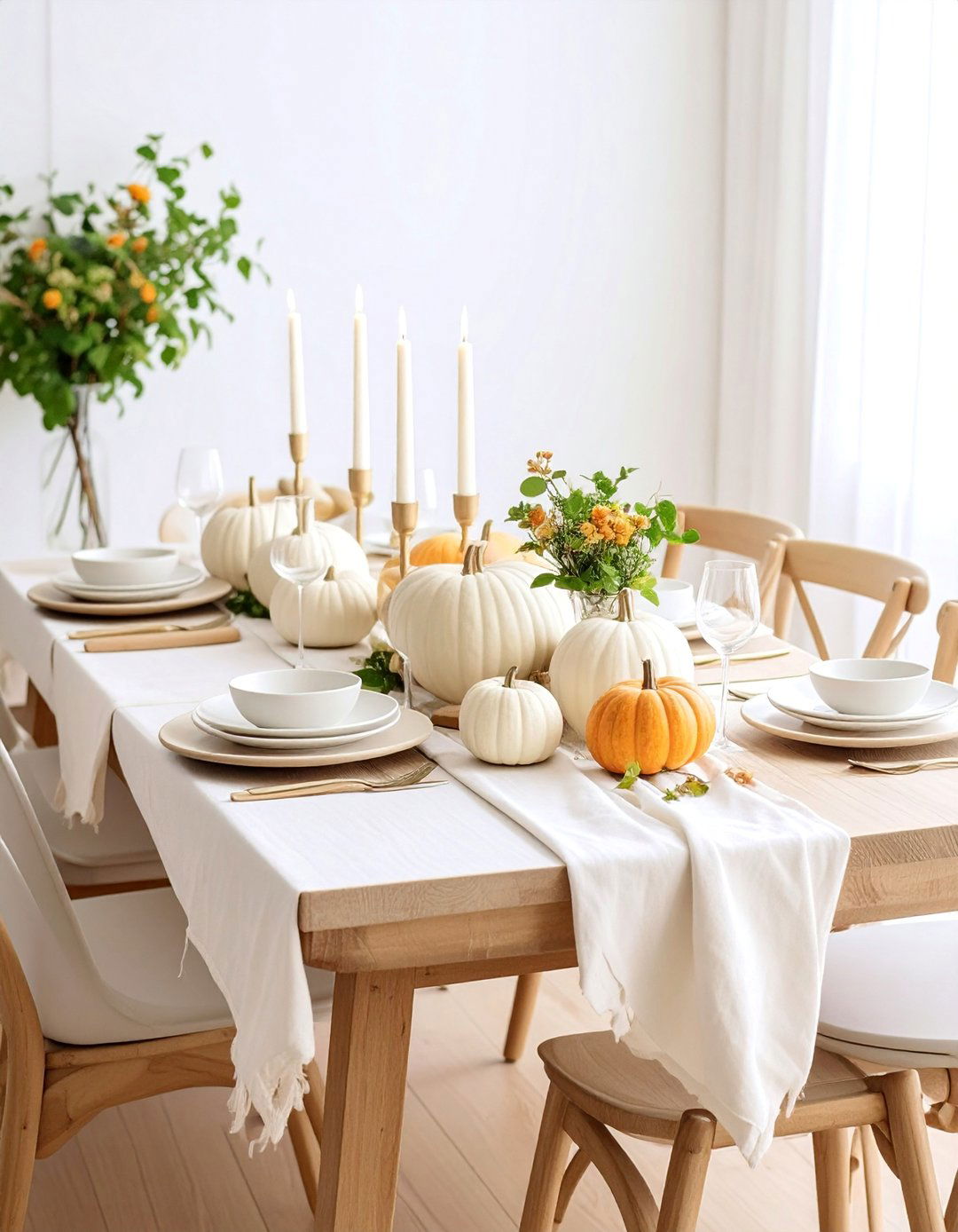 Scandinavian Thanksgiving Simplicity - 25 Thanksgiving Decoration Ideas