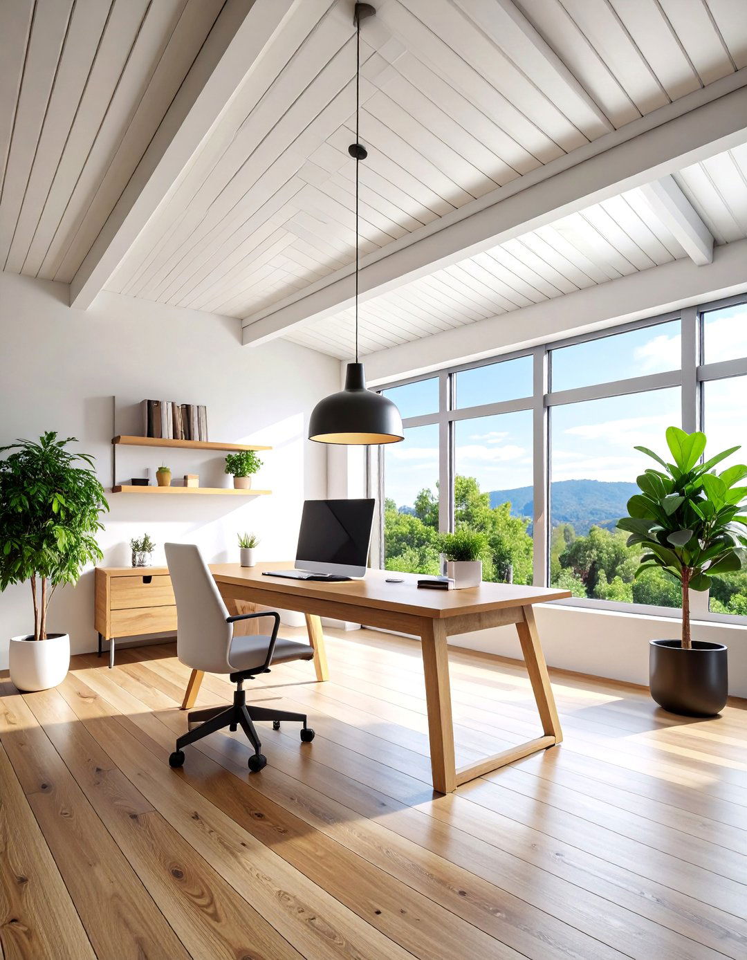 Scandinavian Tin Ceiling Home Office - 25 Tin Ceiling