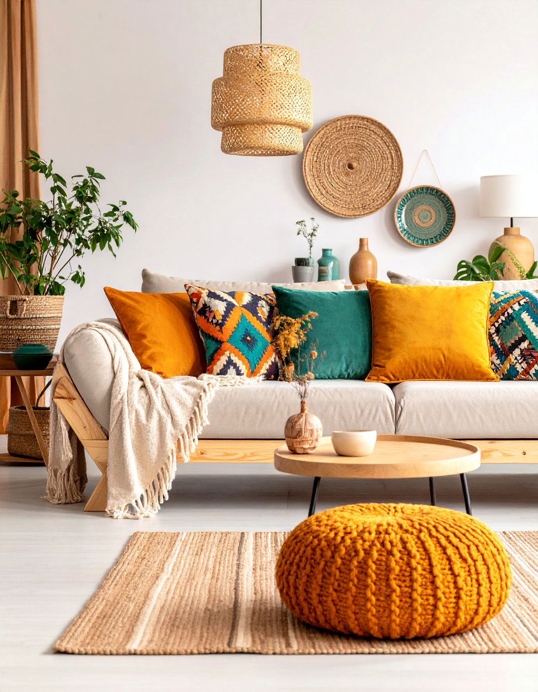 Scandinavian Vintage with Light Woods - 25 Vintage Living Room Ideas