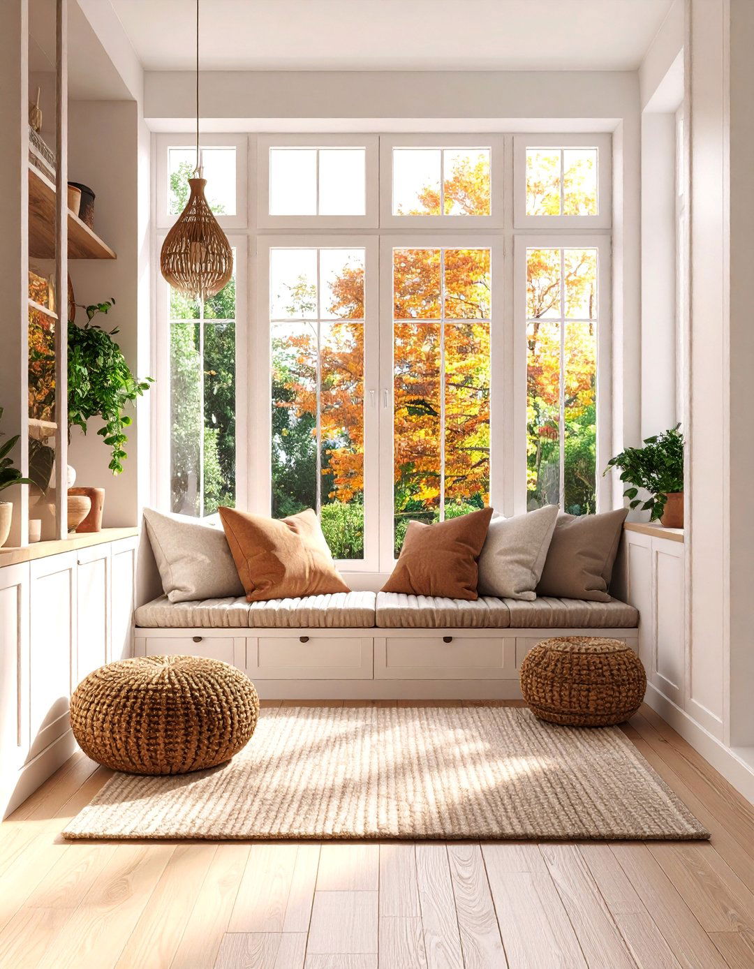 Scandinavian Window Seat Entryway - 25 Scandinavian Entryway Ideas