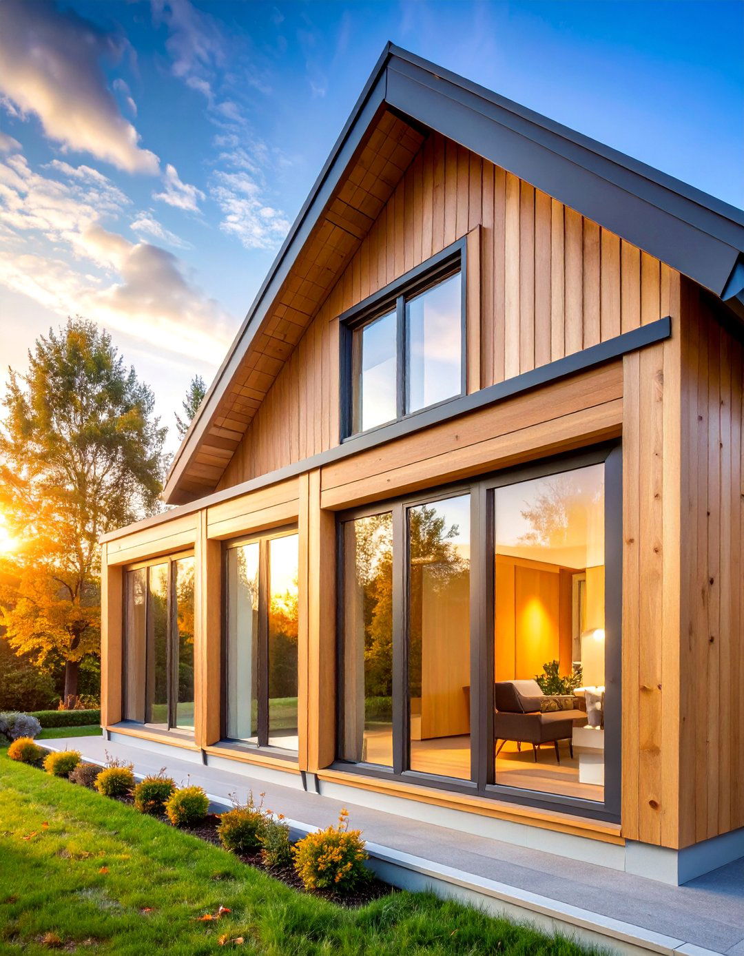 Scandinavian Window Trim with Light Natural Finishes - 25 Exterior Window Trim Ideas
