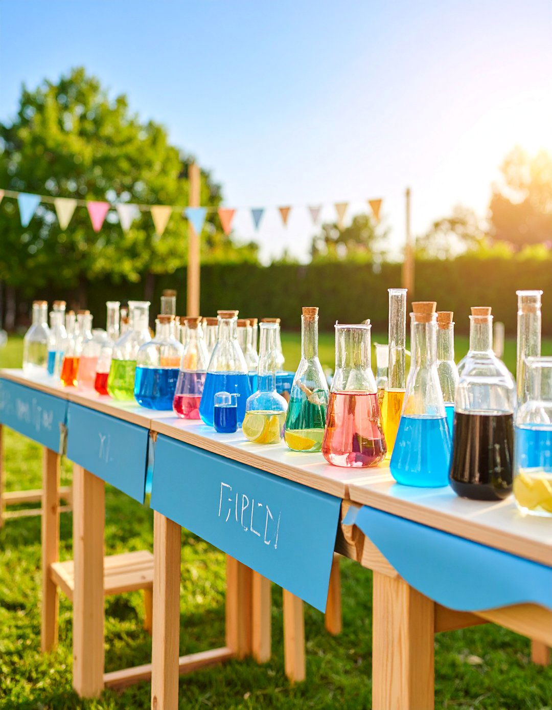 Science Laboratory Potion Station - 25 Mud Kitchen Ideas