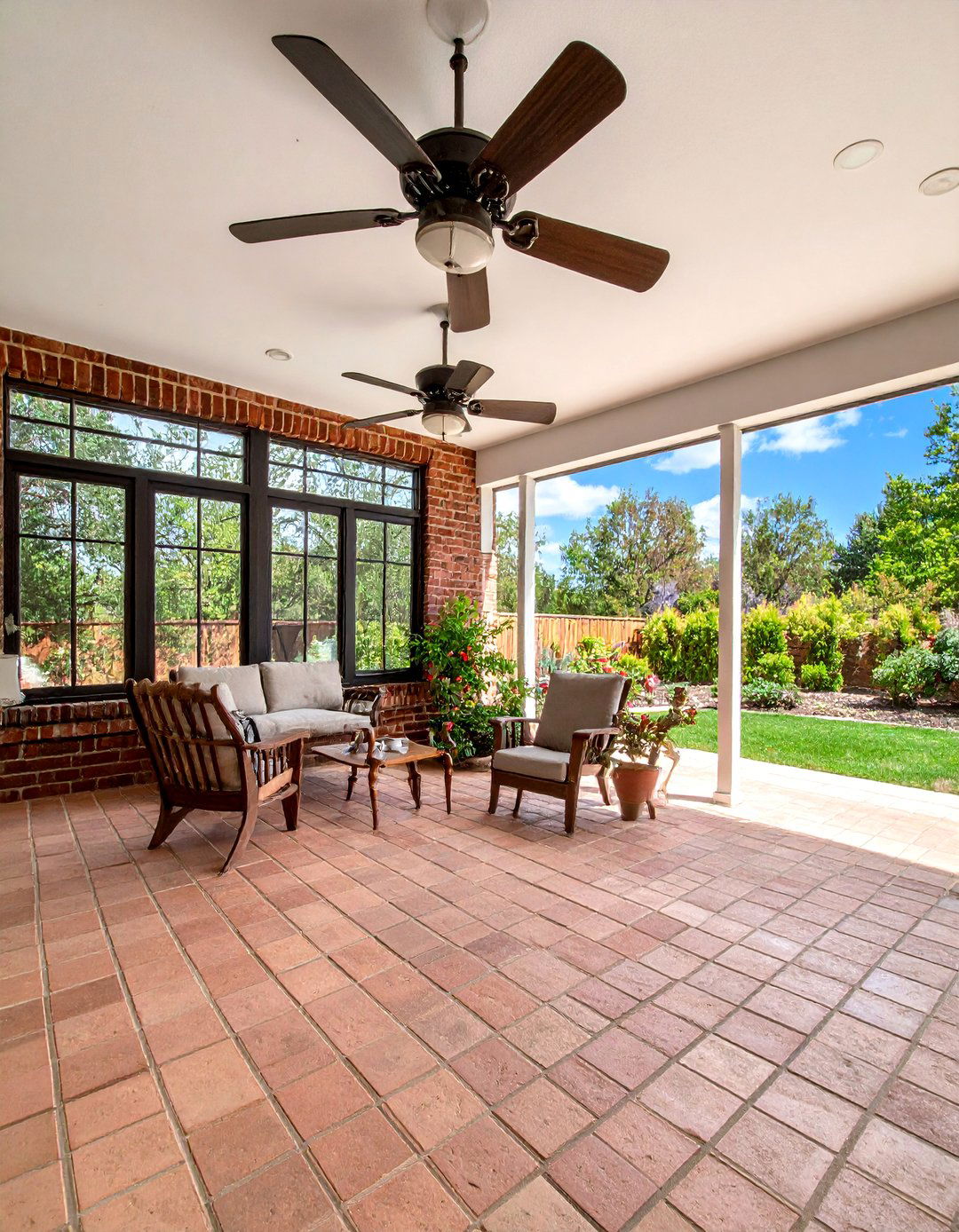 Screened In Brick Porch - 25 Brick Porch Ideas