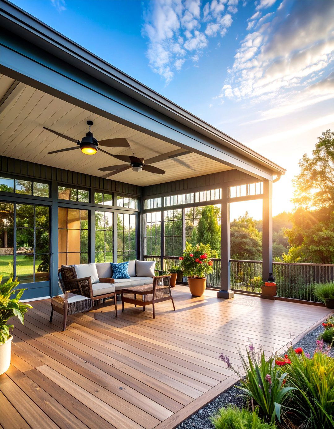 Screened Metal Porch Roof - 25 Metal Roof Porch Design Ideas
