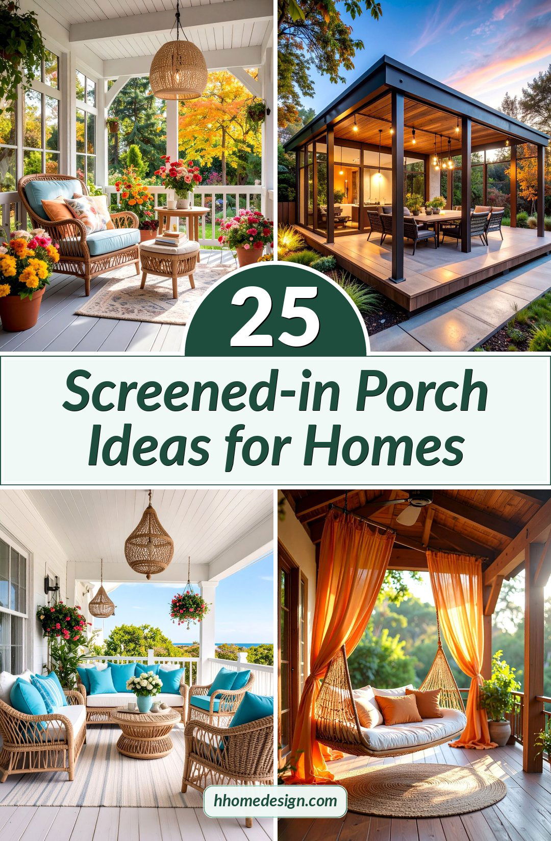 25 Screened-in Porch Ideas for Homes