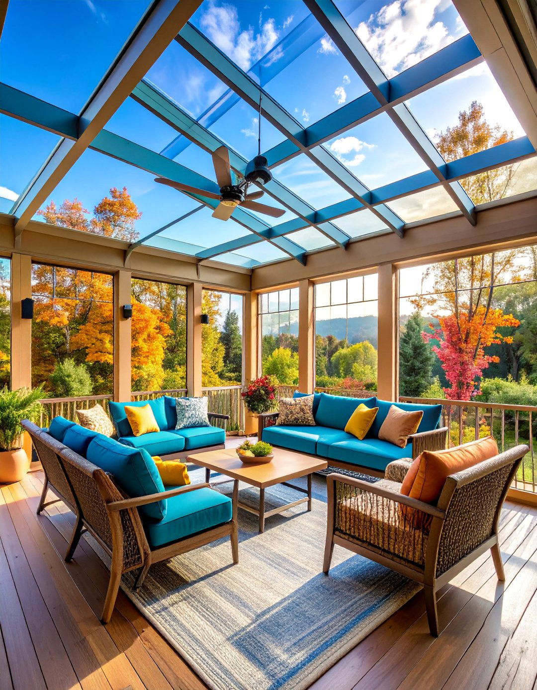 Screened in Three Season Porch - 25 Mobile Home Porch Ideas