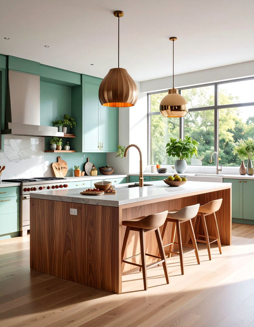 Sculptural Art Piece Kitchen Island Centerpiece - 25 Kitchen Island Centerpiece Ideas
