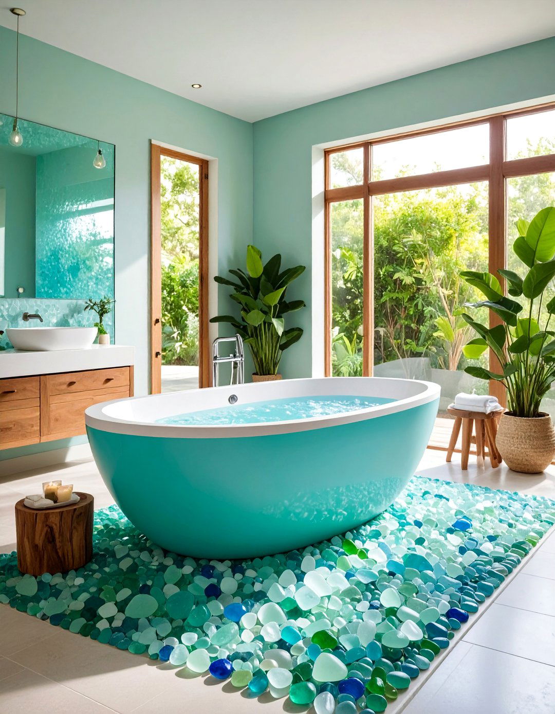Sea Glass Tranquility Suite - 25 Nautical Bathroom Ideas