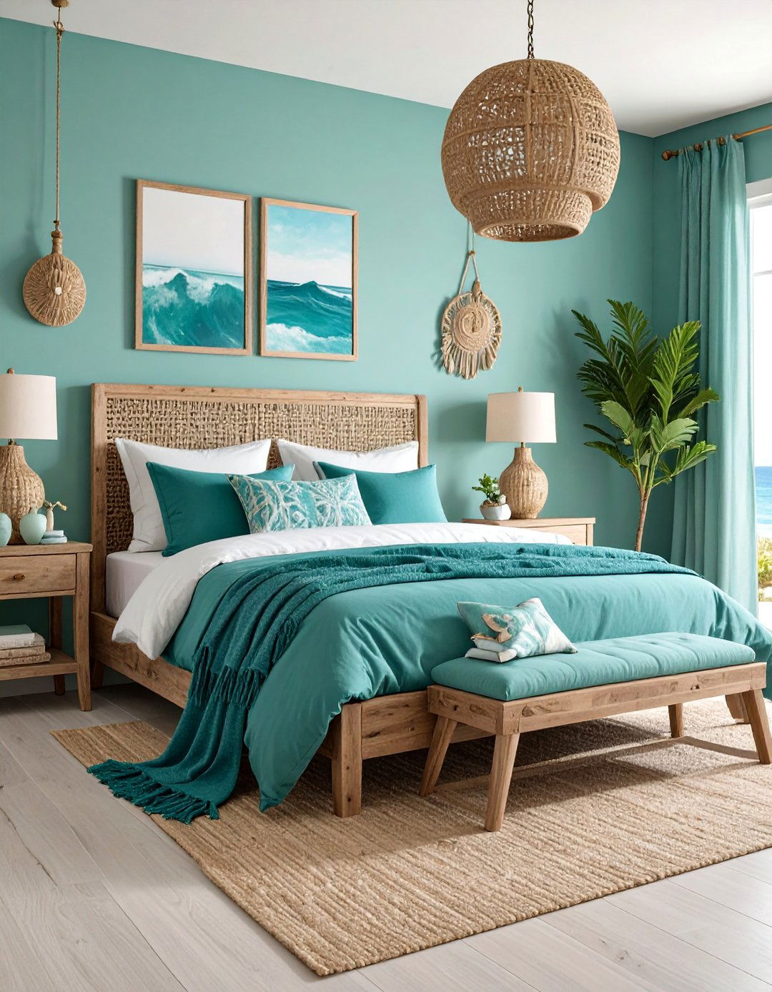 Seafoam Green Coastal Calm - 25 Pastel Bedroom Ideas