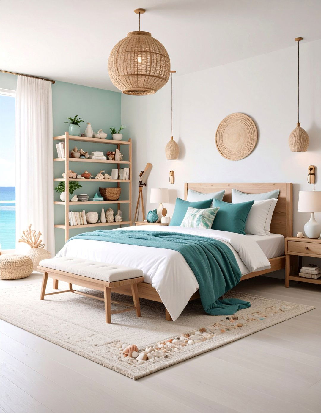 Seashell Collection Gallery Bedroom - 25 Boho Beach Bedroom Ideas
