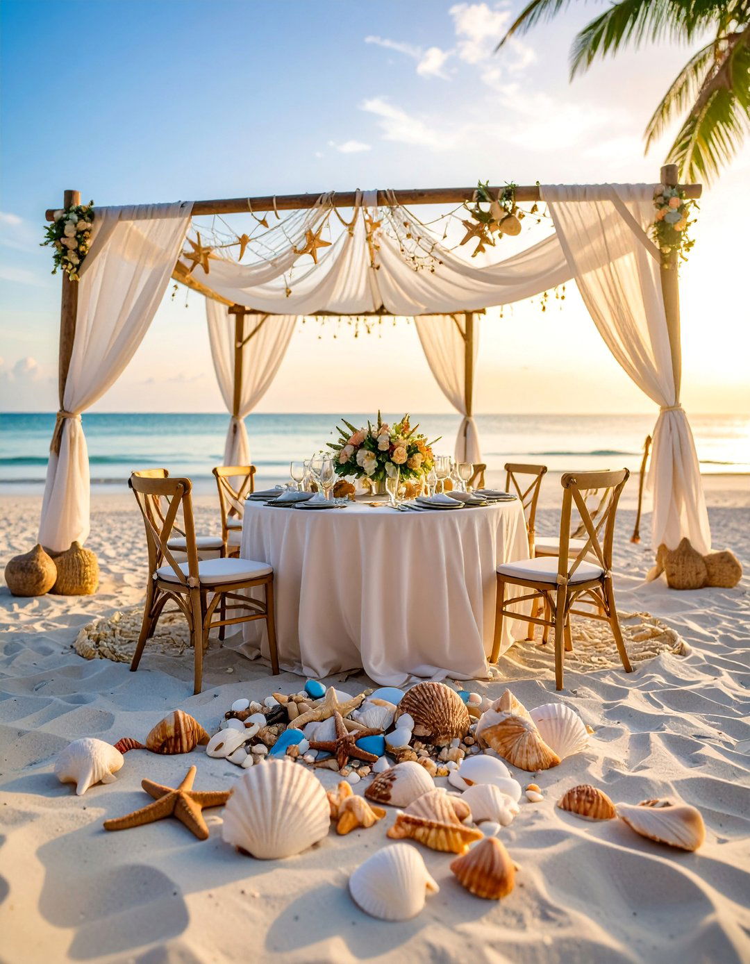 Seashell and Starfish Beach Wedding with Coastal Treasures - 25 Beach Wedding Ideas