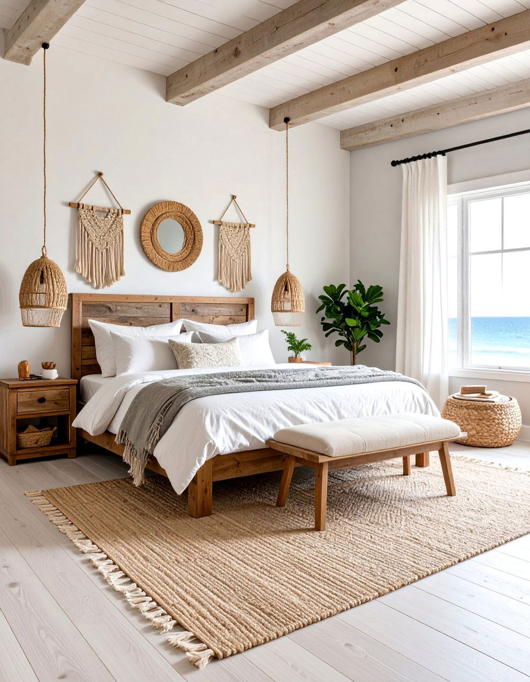 Seaside Sanctuary with Weathered Wood Accents - 25 Cape Cod Upstairs Bedroom Ideas