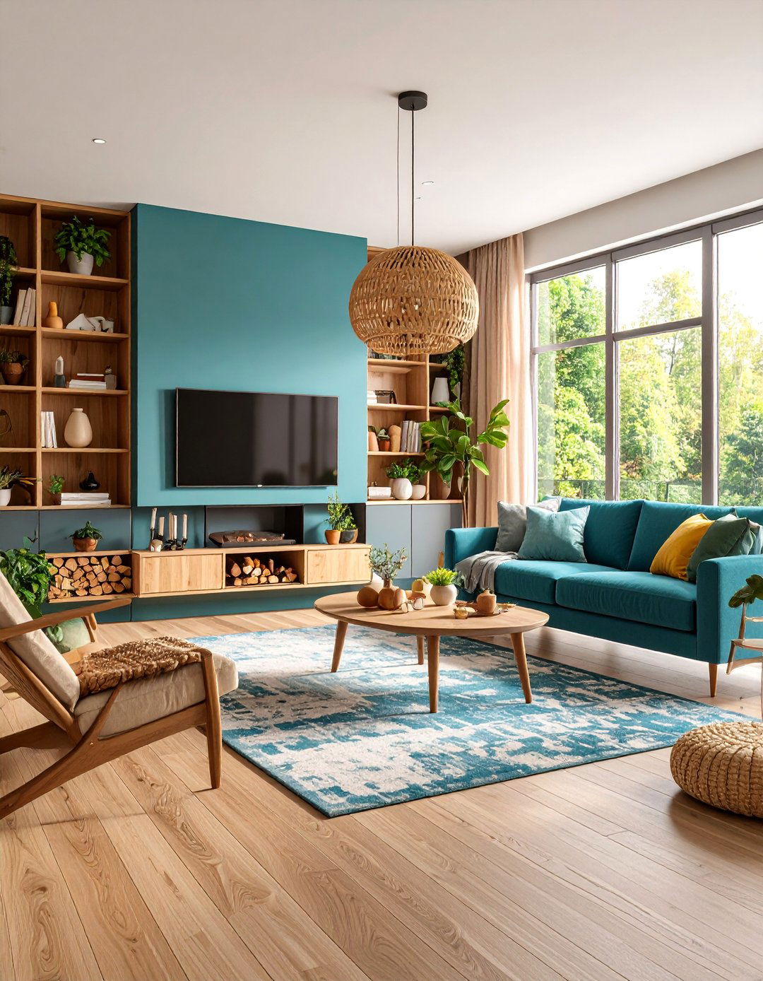 Seasonal Adaptable Design - 25 Electric Fireplace Ideas With Tv Above