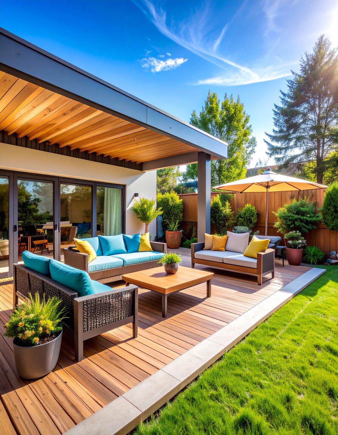 Seasonal Adaptation Patio with Climate Control - 25 Mid-century Modern Patio Ideas