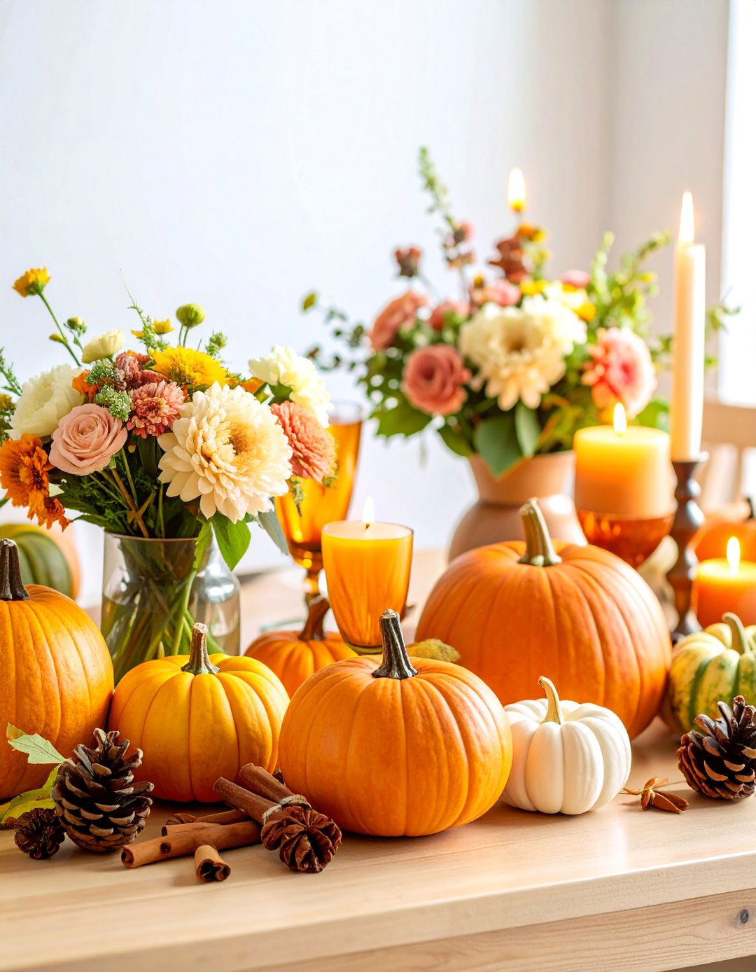 Seasonal Autumn Harvest Centerpiece - 25 Wedding Centerpiece Ideas