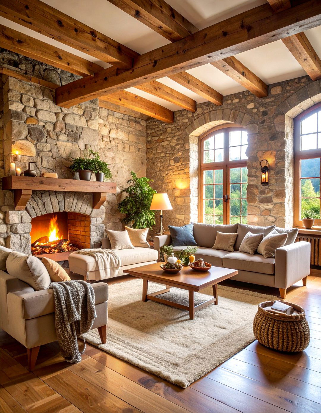 Seasonal Castle Living Room with Adaptable Decorations - 25 Castle Living Room Ideas