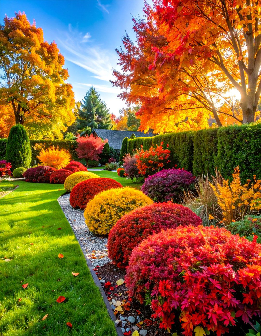 Seasonal Color Boxwood Framework - 25 Front Yard Boxwood Designs