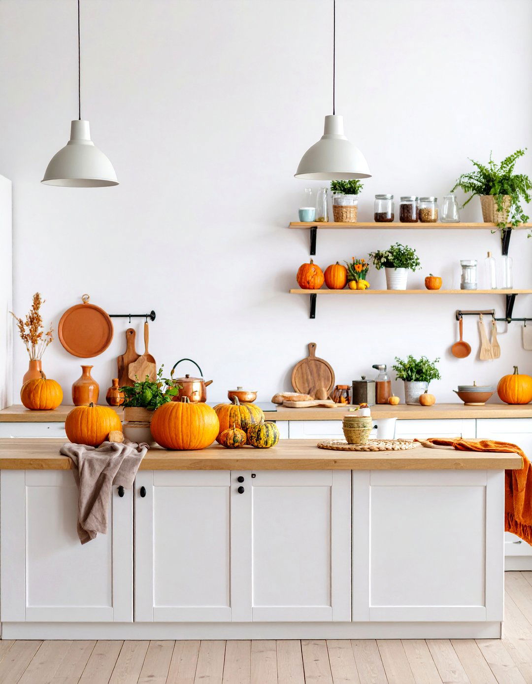 Seasonal Color Coordinated Display - 25 Kitchen Counter Decor Ideas