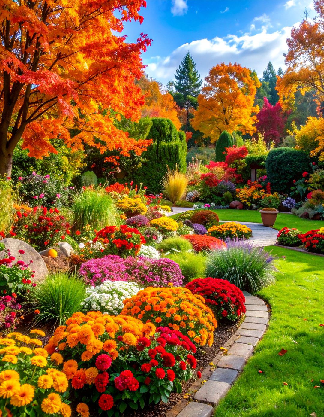 Seasonal Color Rotation Display - 25 Garden Decor Ideas