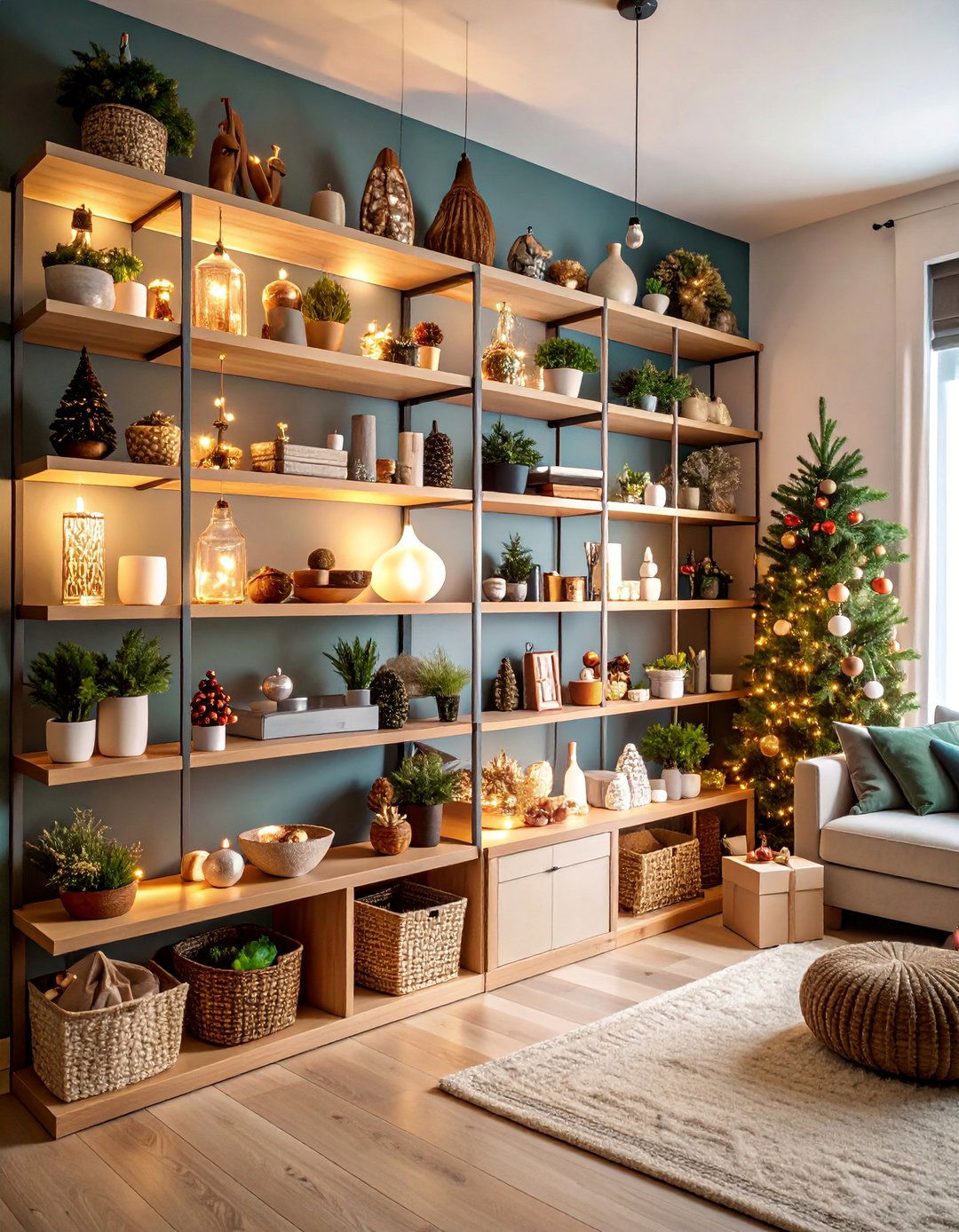 Seasonal Decoration Display - 25 Living Room Nook Ideas