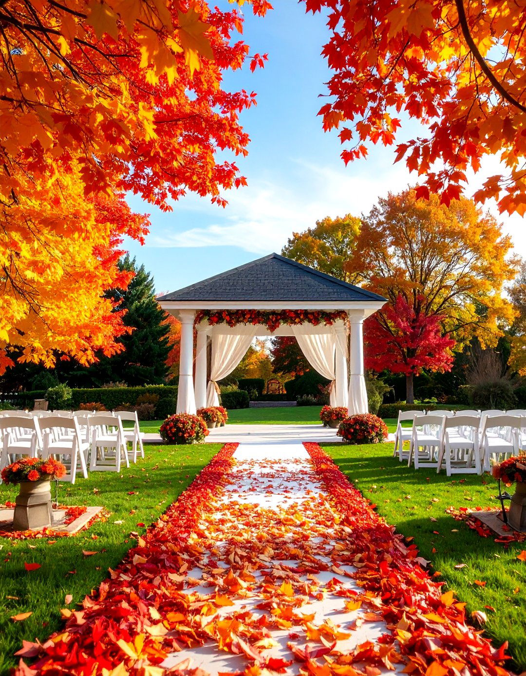 Seasonal Fall Leaf Celebration - 25 Wedding Send-off Ideas