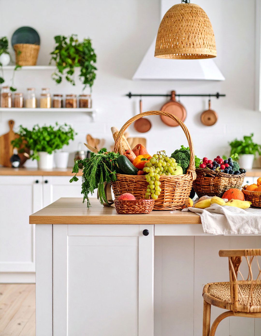 Seasonal Farmers Market Kitchen Island Centerpiece - 25 Kitchen Island Centerpiece Ideas