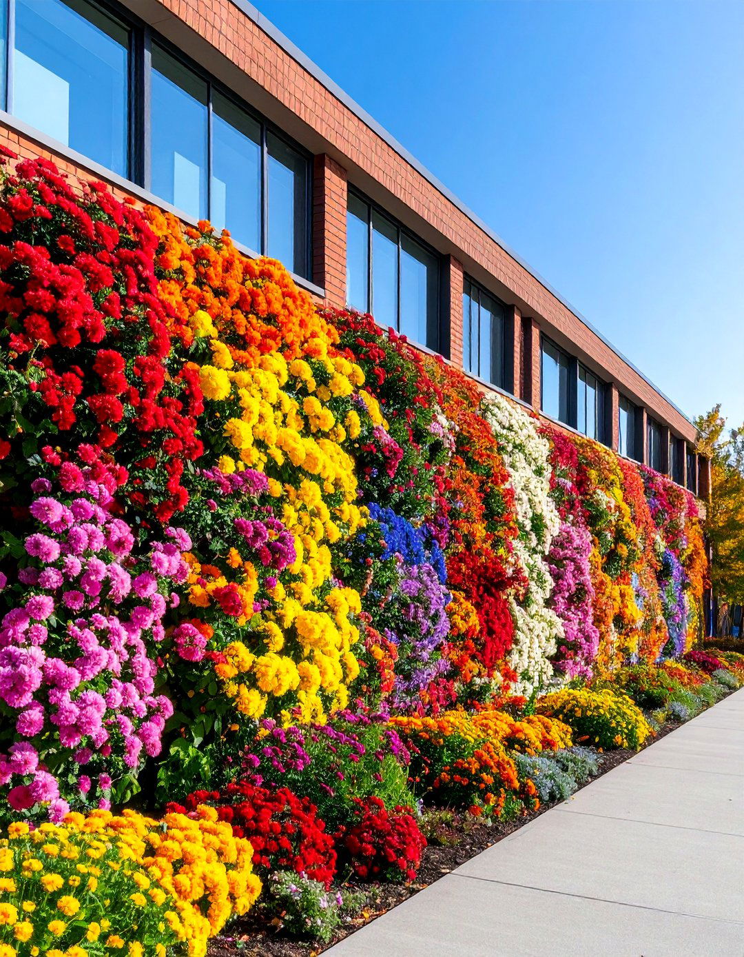 Seasonal Flower Transition - 25 Flower Murals on Buildings
