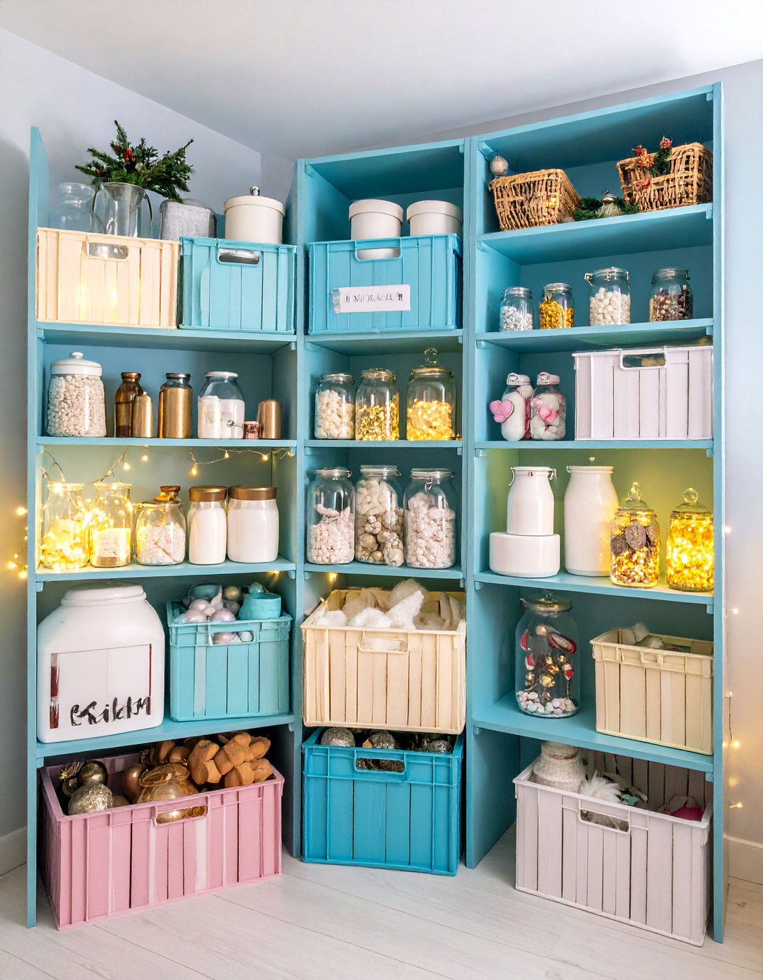 Seasonal Holiday Decoration Storage - 25 Milk Crate Storage Ideas