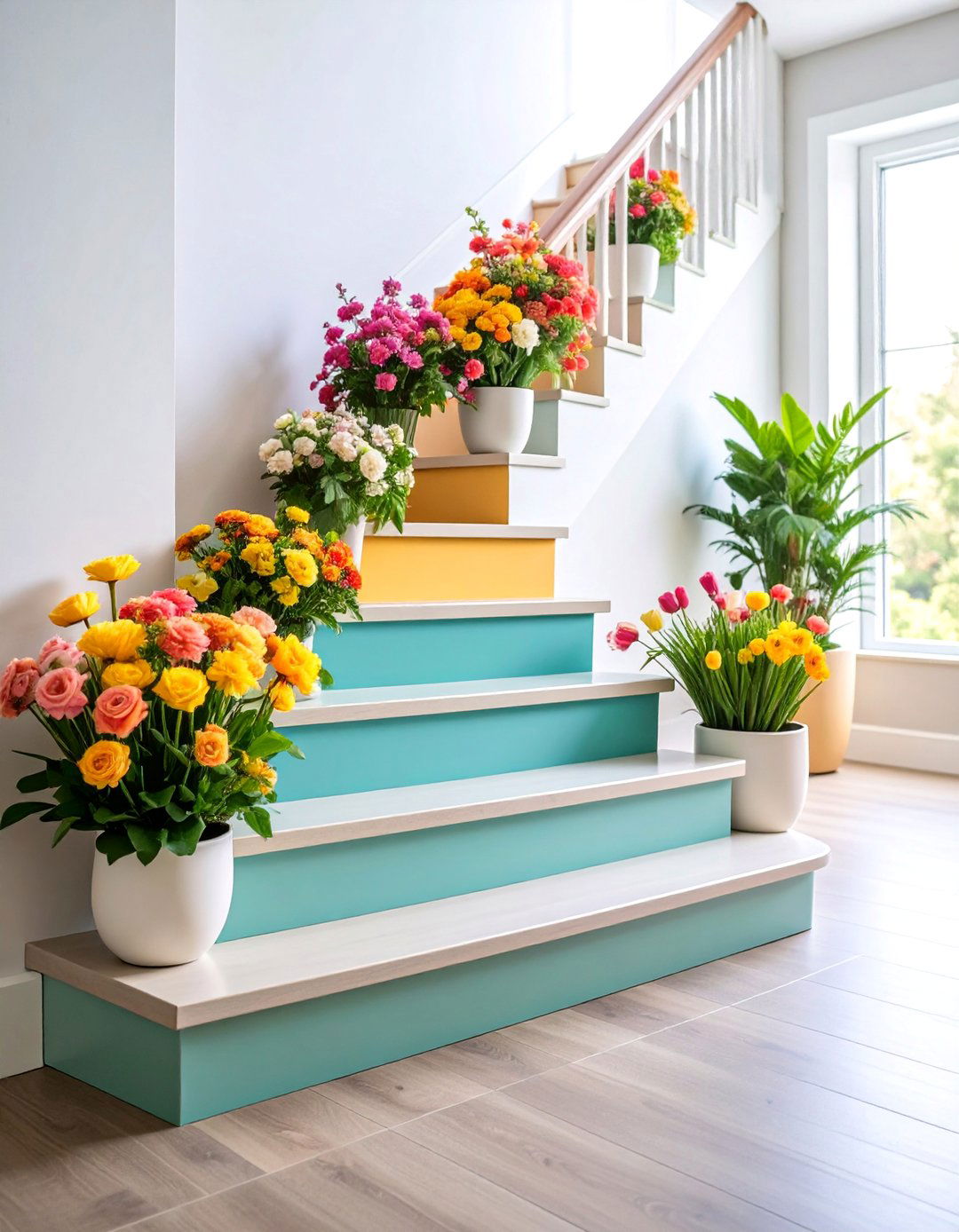 Seasonal Interchangeable Decal System - 25 Stair Riser Ideas