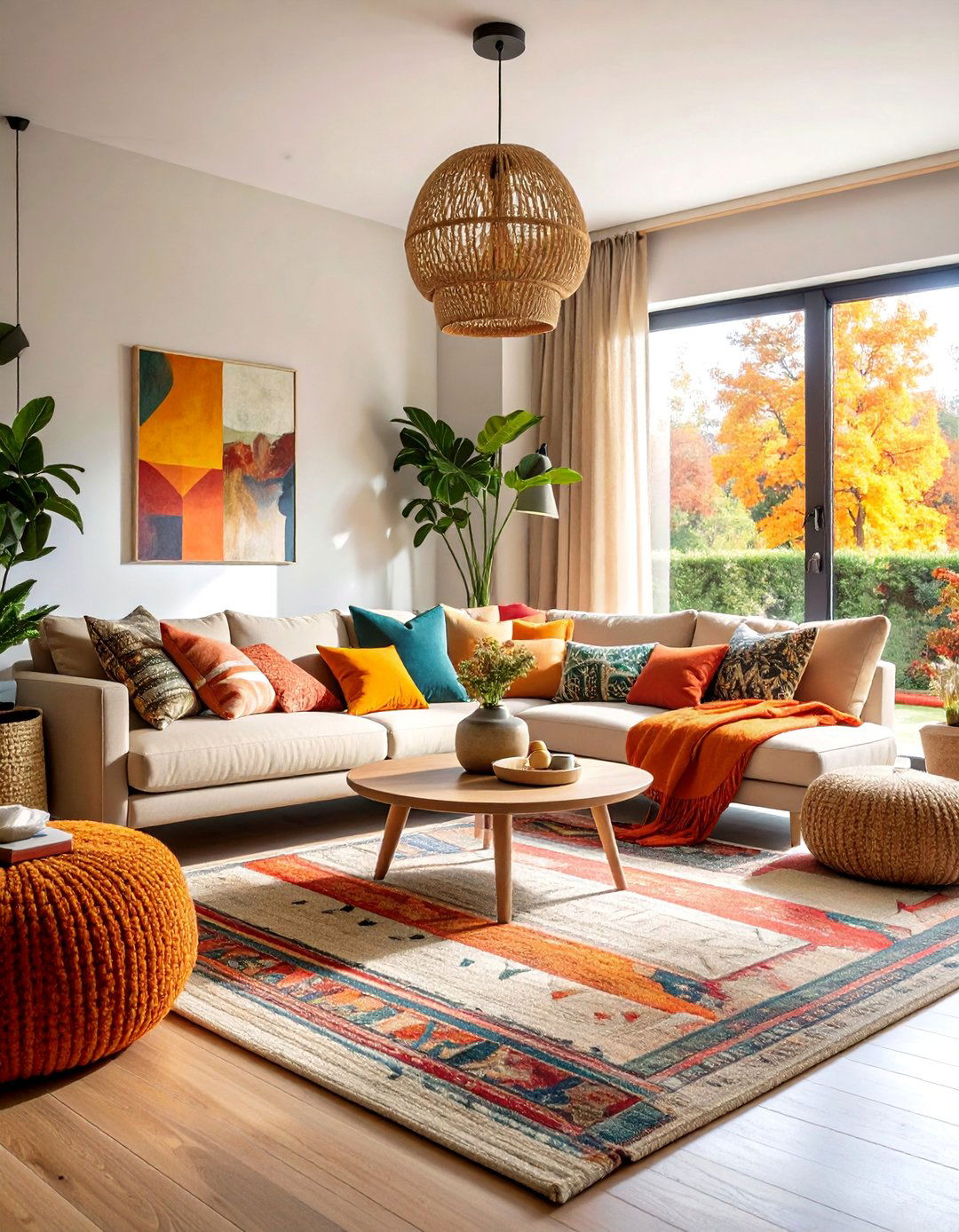 Seasonal Living Room with Adaptable Decor and Flexible Arrangements - 25 Long Living Room Ideas