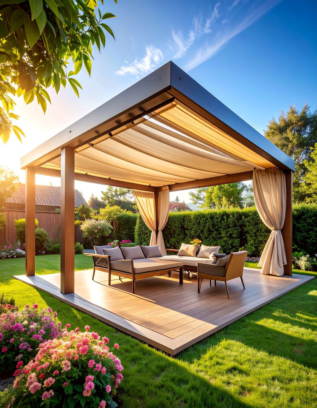 Seasonal Removable Cover Pergola - 25 Pergola Cover Ideas