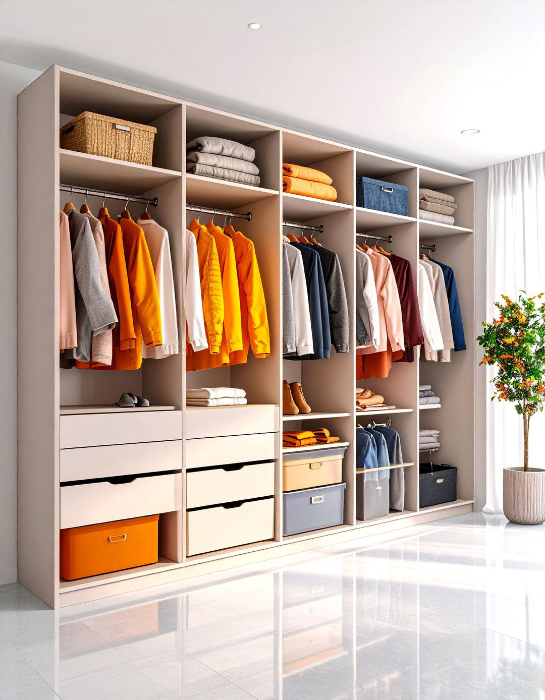 Seasonal Rotation Hall Closet System - 25 Hall Closet Organization Ideas