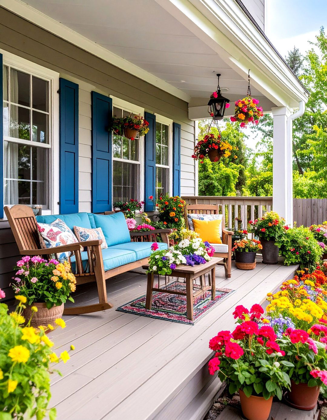 Seasonal Transformation Back Porch with Flexible Design - 25 Back Porch Ideas