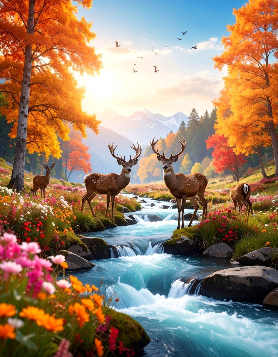 Seasonal Wildlife Sanctuary Mural - 25 Small Town Murals