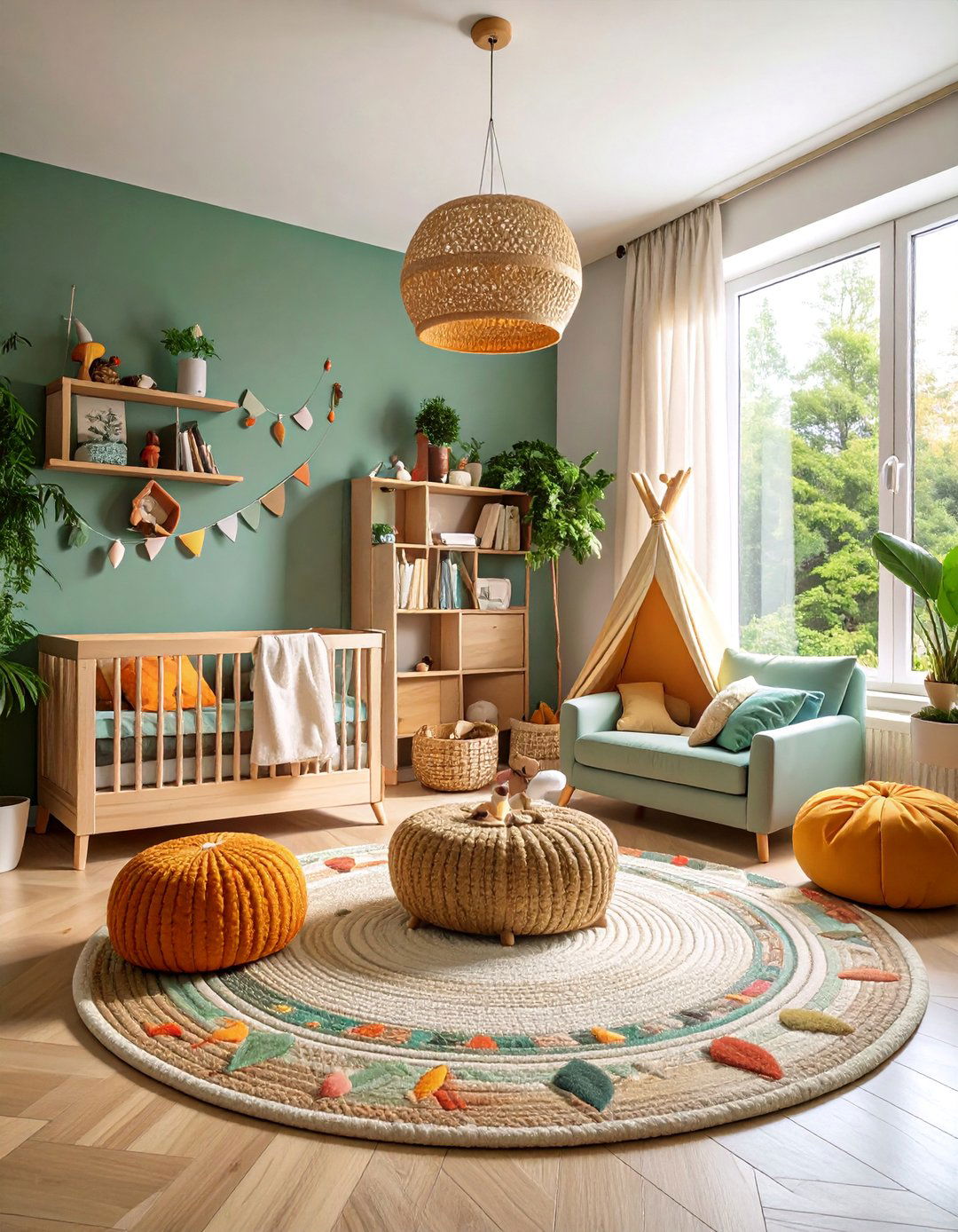 Seasonal Woodland Nursery with Changeable Decor - 25 Woodland Nursery Ideas