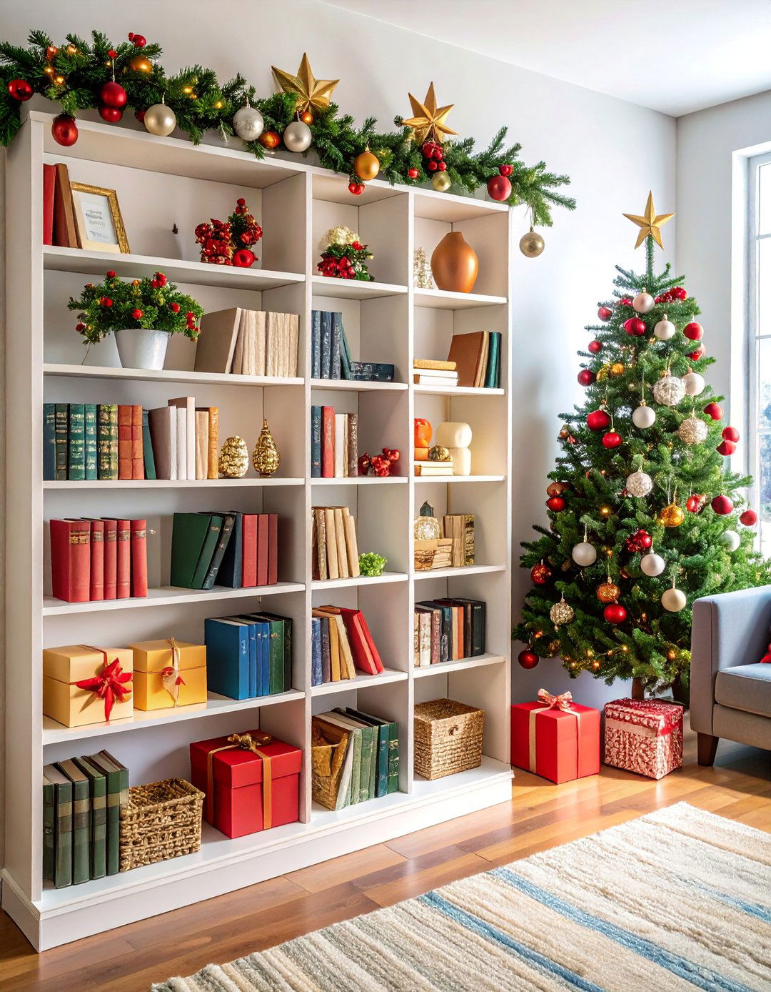 Seasonal and Thematic Rotation - 25 Bookshelf Organization Ideas