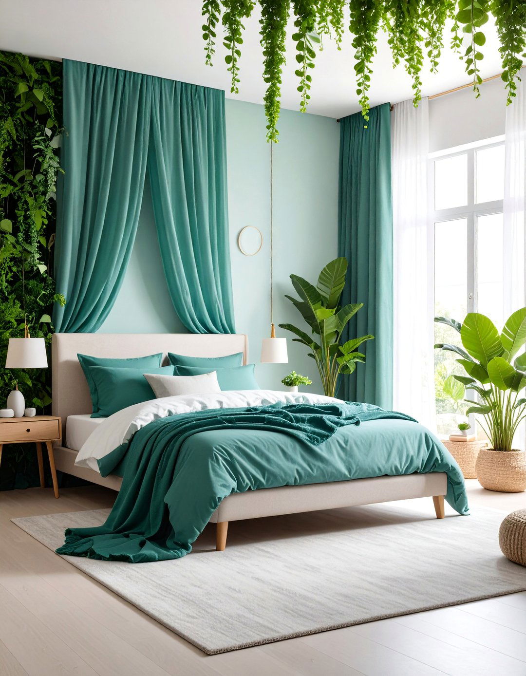 Seaweed Forest Textural Mermaid Bedroom - 25 Underwater Mermaid Bedroom Ideas