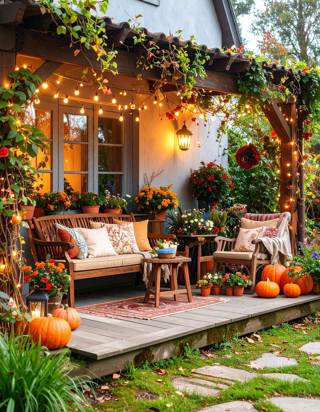 Secret Garden Porch with Enchanted Elements - 25 Small Porch Ideas