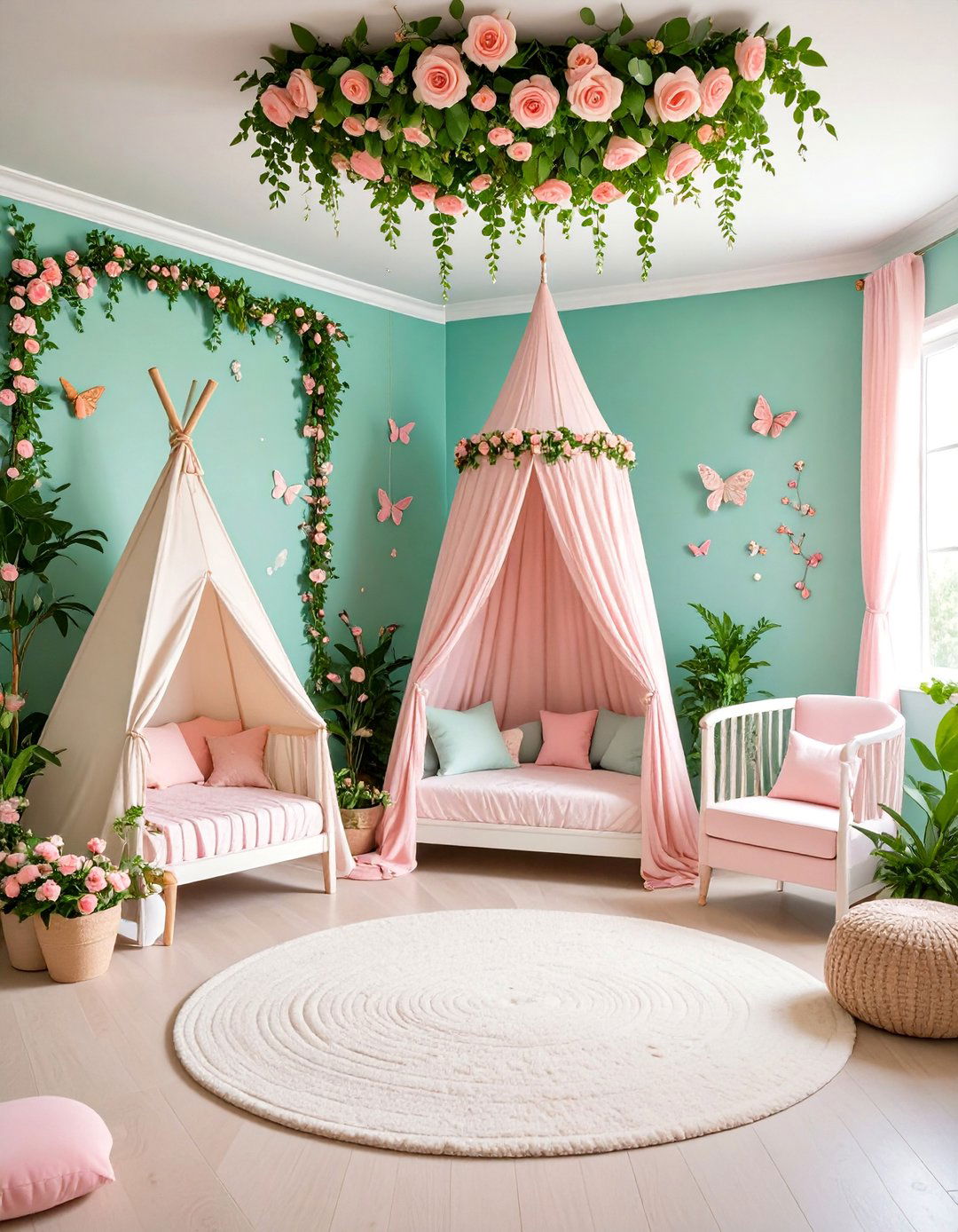 Secret Garden Theme with Whimsical Elements - 25 Floral Nursery Ideas
