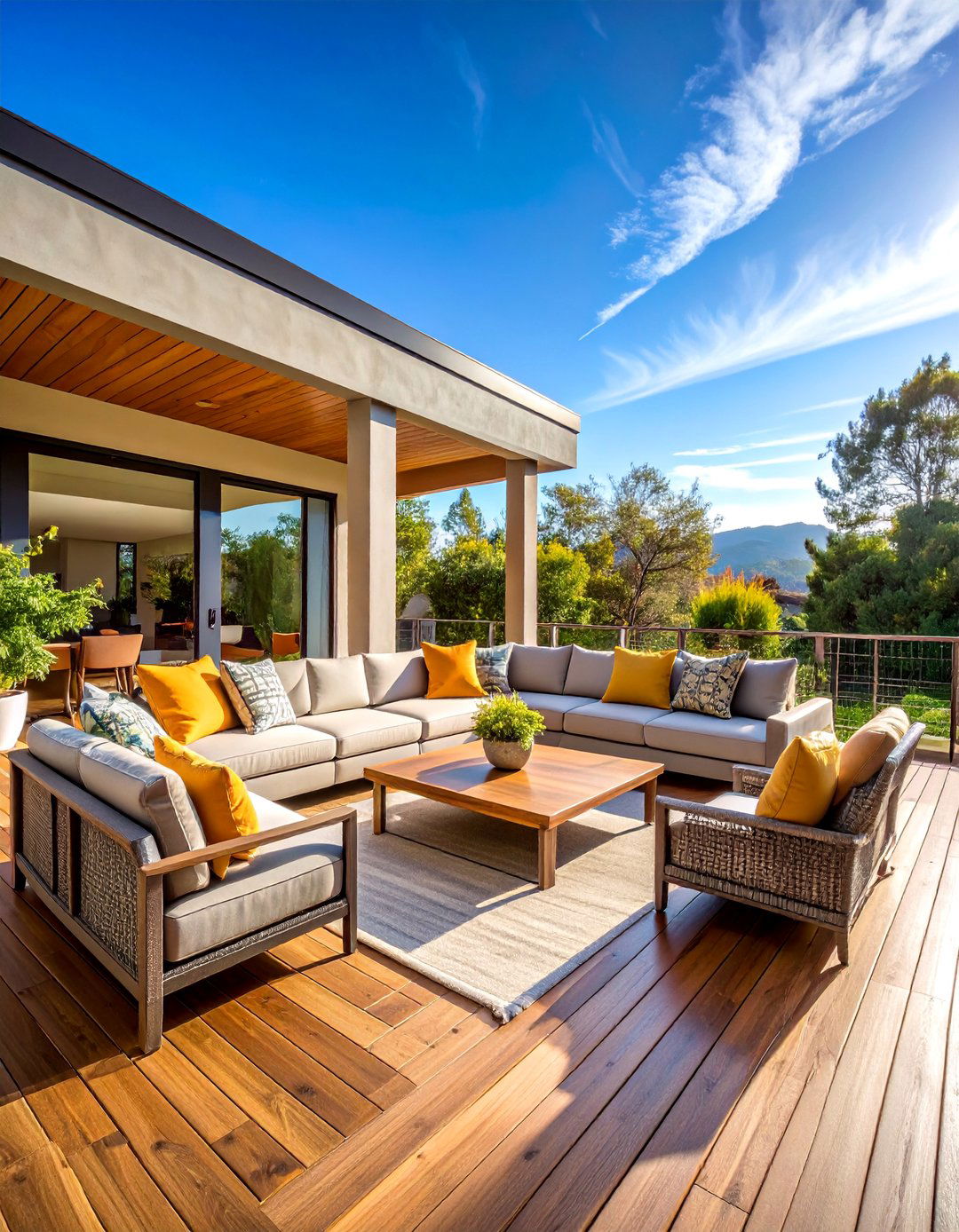 Sectional Sofa Living Room Extension - 25 Deck Furniture Ideas