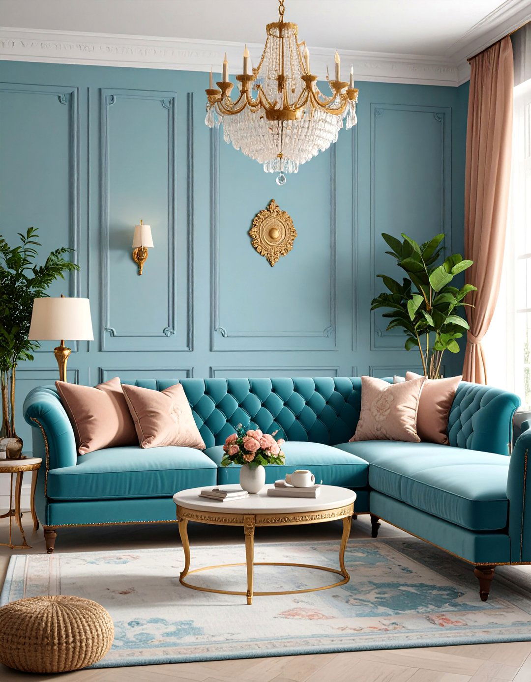 Sectional with Vintage and Antique Accents for Timeless Appeal - 25 Sectional Living Room Ideas