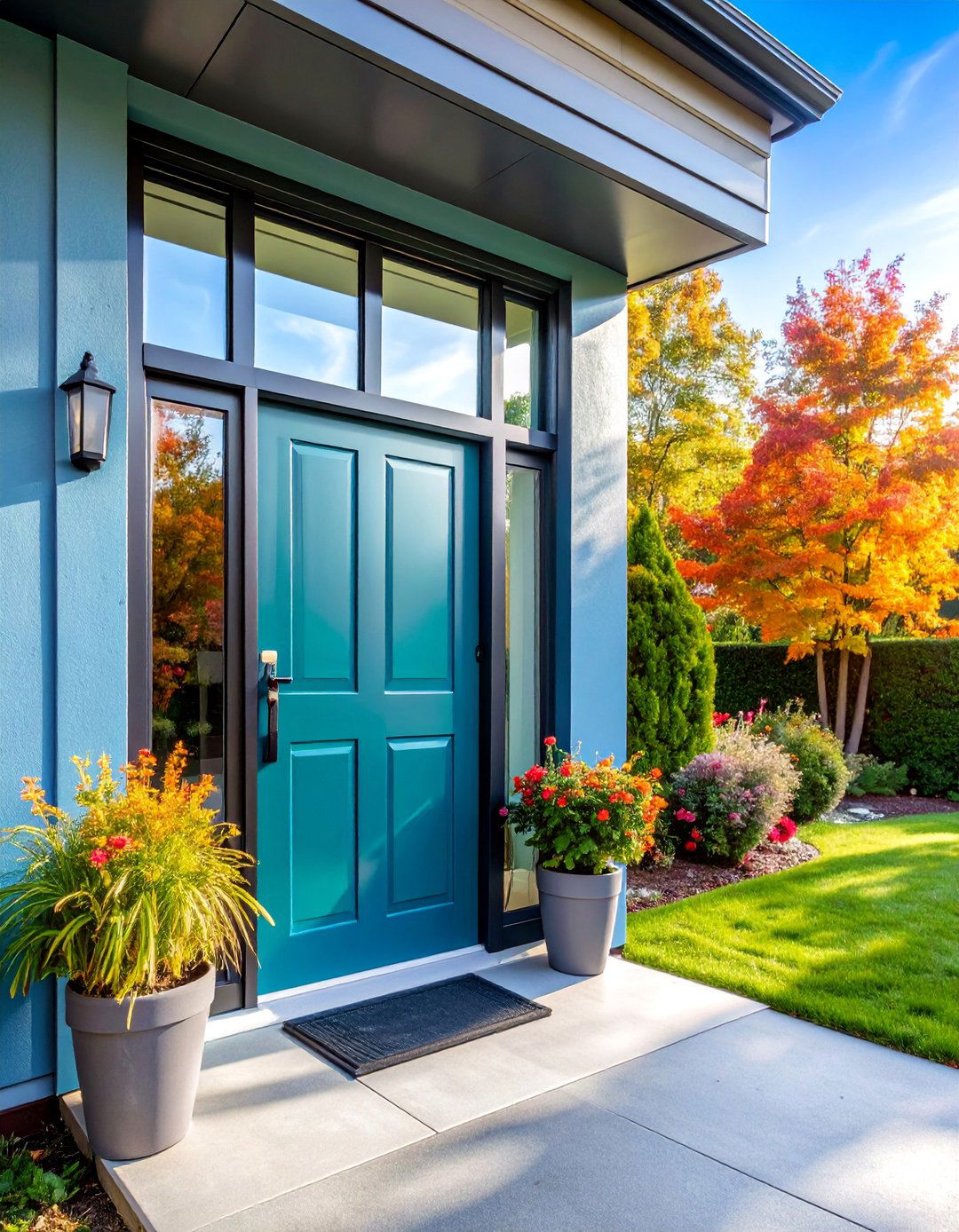 Security Film Reinforced Privacy - 25 Front Door Privacy Ideas