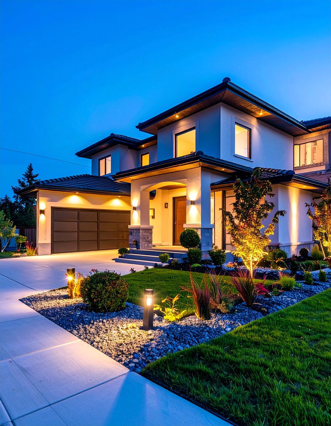 Security Focused Motion Sensor Perimeter Lighting - 25 Landscape Lighting Ideas