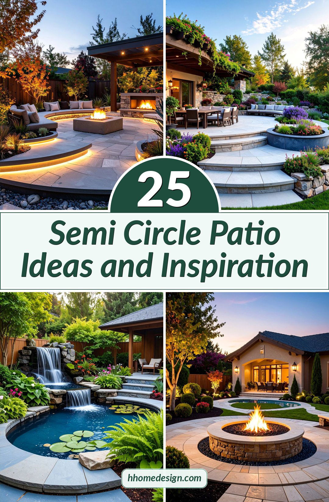 25 Semi Circle Patio Ideas and Inspiration