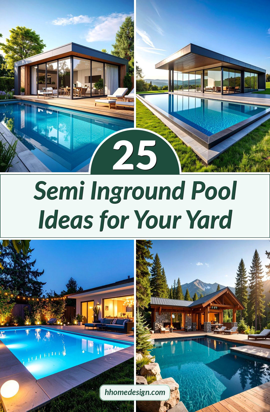 25 Semi Inground Pool Ideas for Your Yard